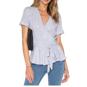 L’academie wrap top. Size small